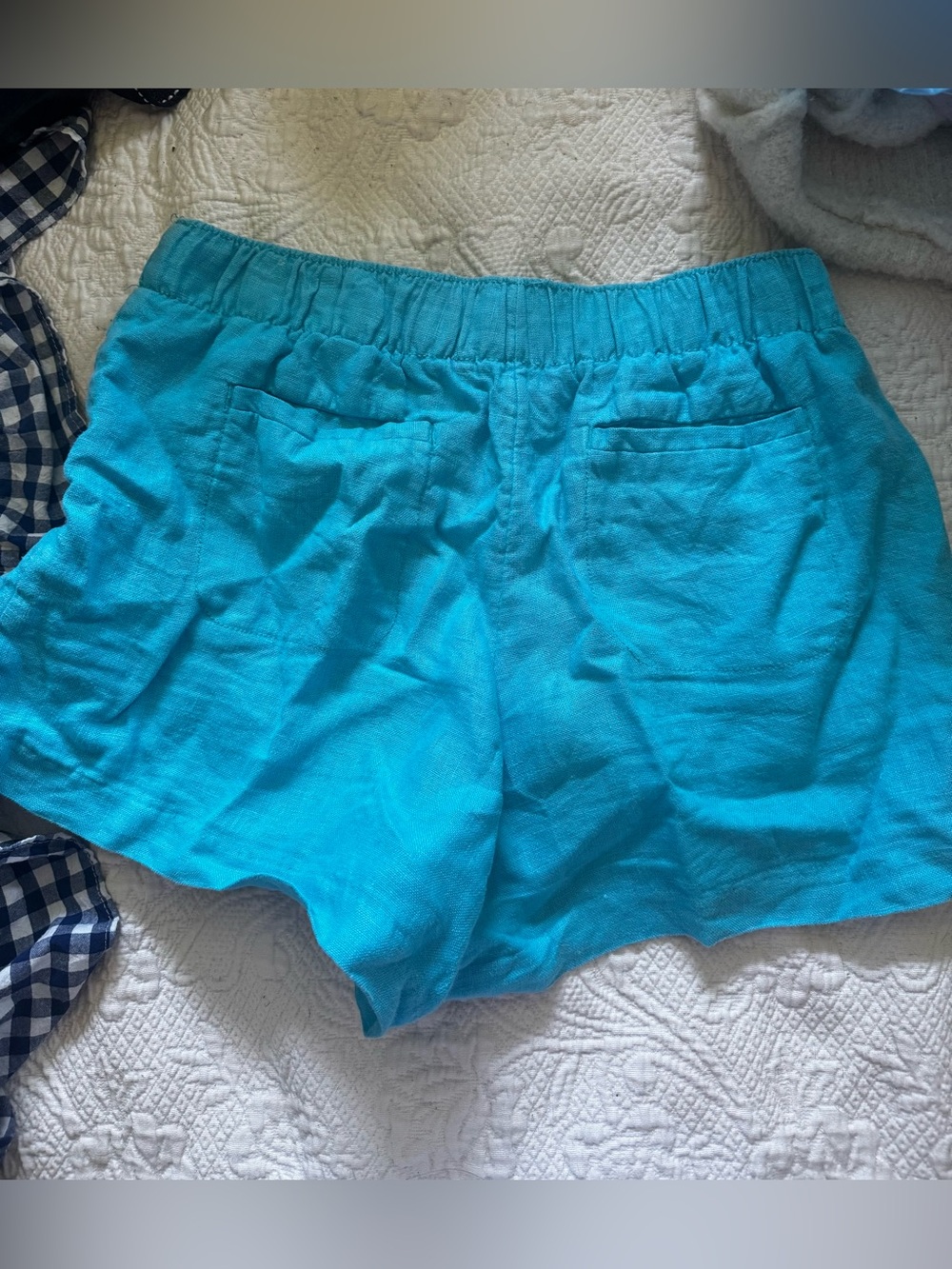 Lilly Pulitzer Linen Shorts in Bermuda Blue - Picture 2 of 4